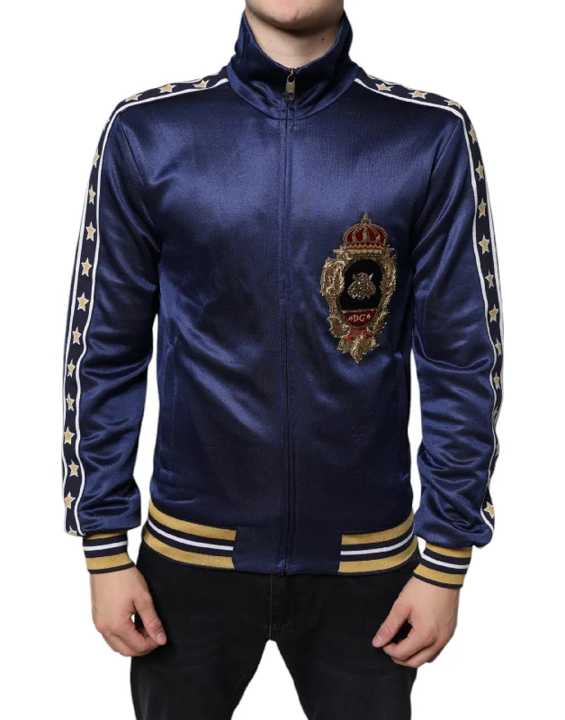 Men's Sweaters with Straight-Cut ShapesDolce & Gabbana Heraldic Patch Stripe King Bee Men's Sweater (Pre-Owned) Men's Sweaters with Straight-Cut ShapesDolce & Gabbana Heraldic Patch Stripe King Bee Men's Sweater (Pre-Owned)