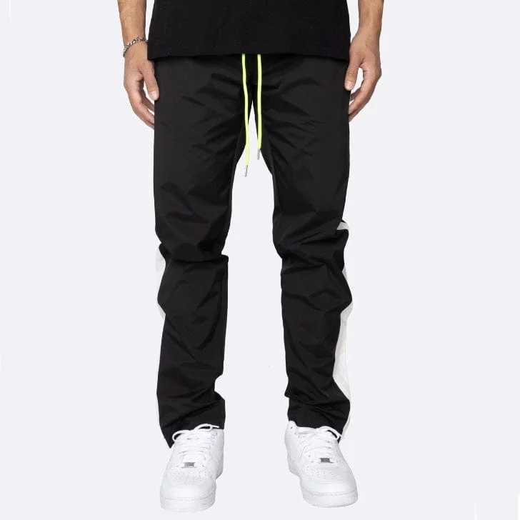 Men's Pants with Flat-Front DesignsEptm Nylon Basic Track Pants (Black/White) EP9991 Men's Pants with Flat-Front DesignsEptm Nylon Basic Track Pants (Black/White) EP9991