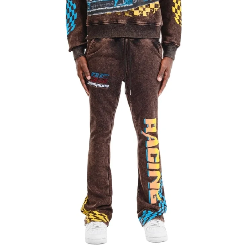 Men's Pants with Adjustable CuffsCopper Rivet Racing Stacked Pants (Black) 431583-BK Men's Pants with Adjustable CuffsCopper Rivet Racing Stacked Pants (Black) 431583-BK