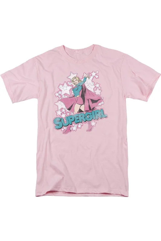 Men's Shirts with Patchwork PatternsDC Comics Im Supergirl Short Sleeve Adult Tee / T-Shirt Men's Shirts with Patchwork PatternsDC Comics Im Supergirl Short Sleeve Adult Tee / T-Shirt