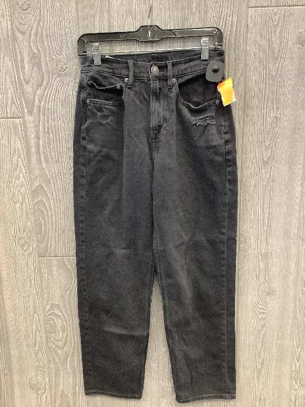 Men's Jeans with a Distressed LookJeans Straight By American Eagle In Black, Size: 6 Men's Jeans with a Distressed LookJeans Straight By American Eagle In Black, Size: 6