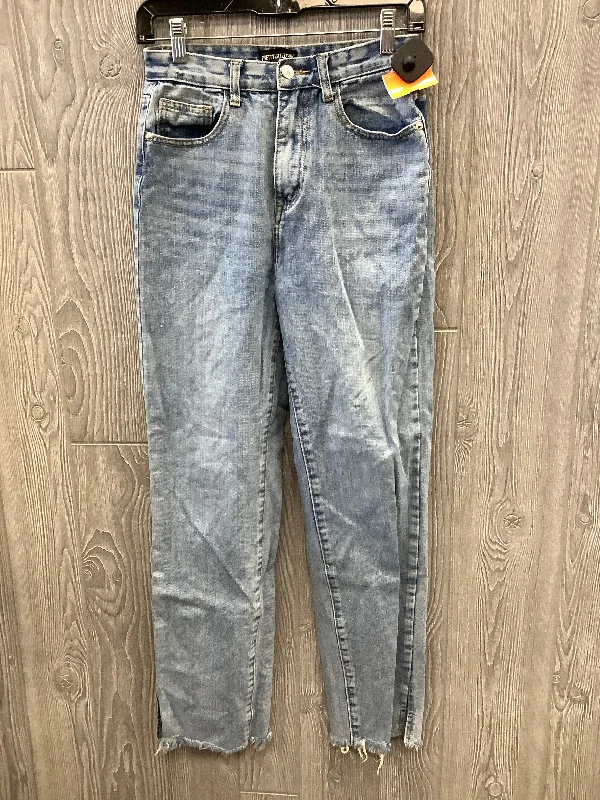 Men's Jeans for Office WearJeans Straight By Pretty Little Thing In Blue Denim, Size: 4 Men's Jeans for Office WearJeans Straight By Pretty Little Thing In Blue Denim, Size: 4