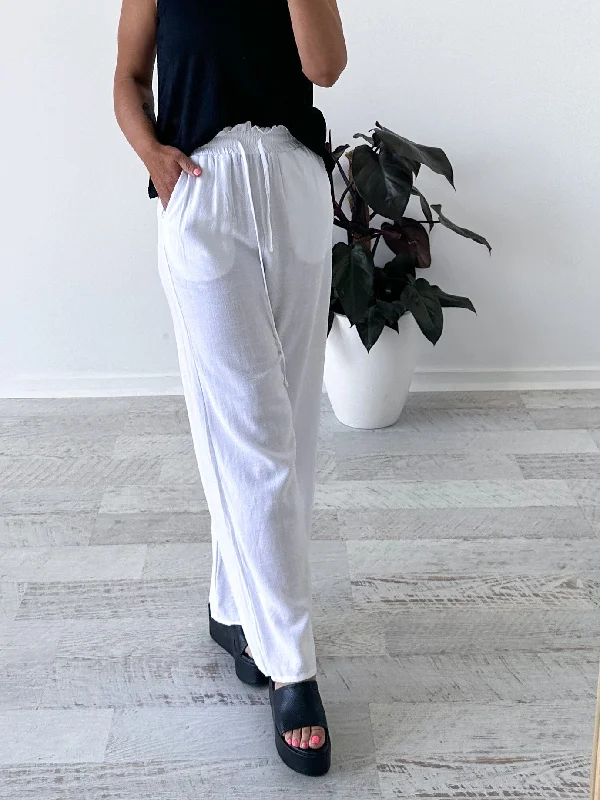 Alessia Culottes - White