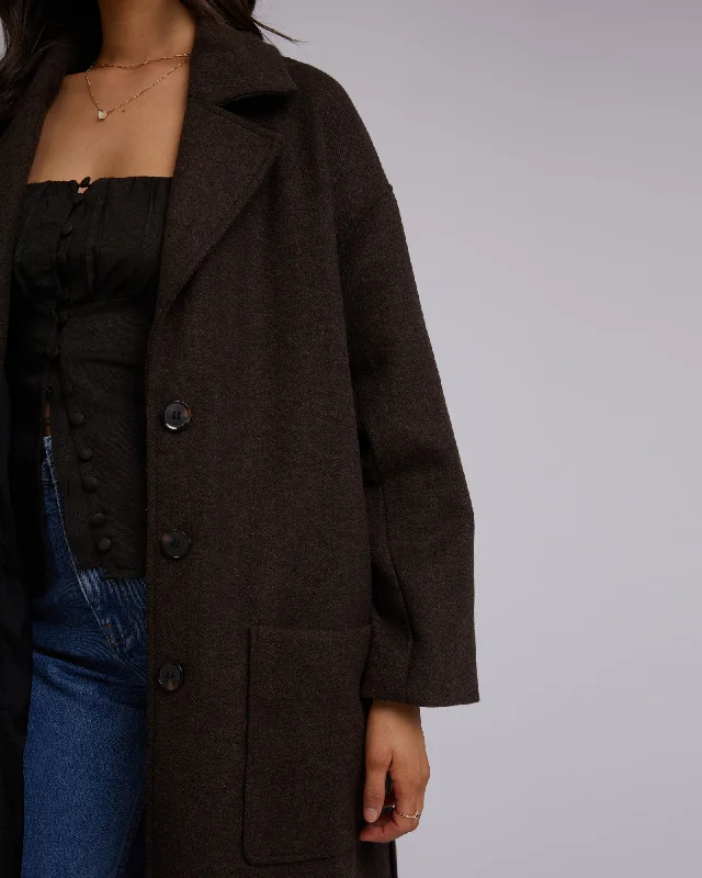 All About Eve Manhattan Coat Brown