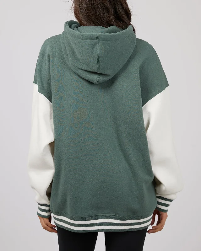 All About Eve National Contrast Hoody Green