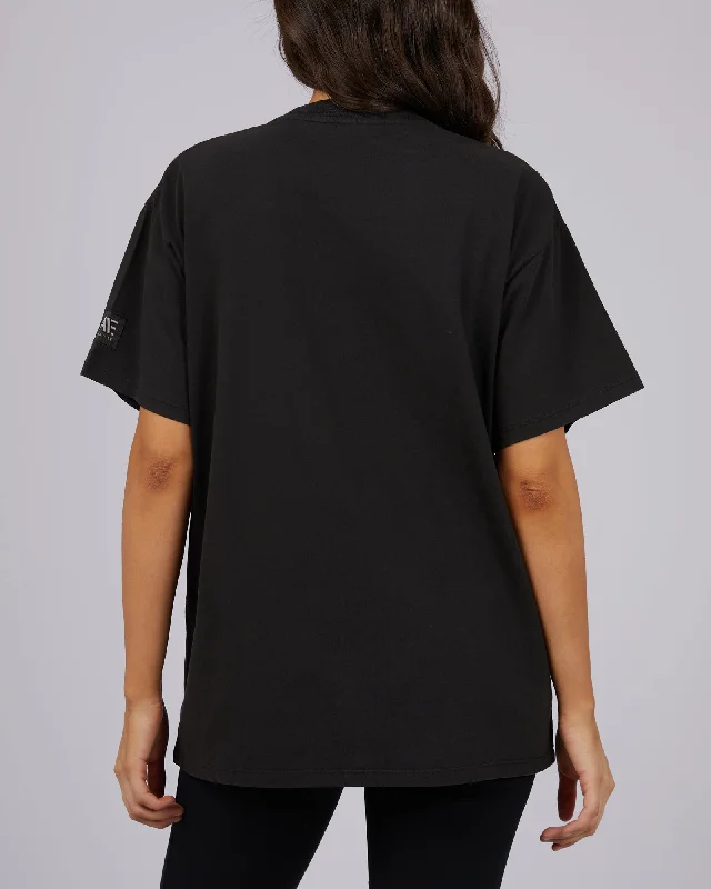 All About Eve Wildcat Oversized Tee Washed Black