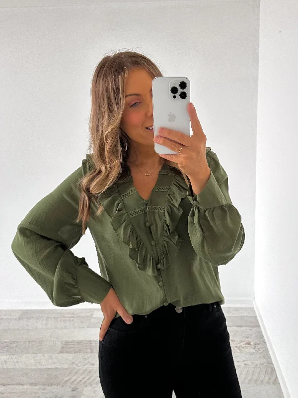 Amanda Blouse - Olive