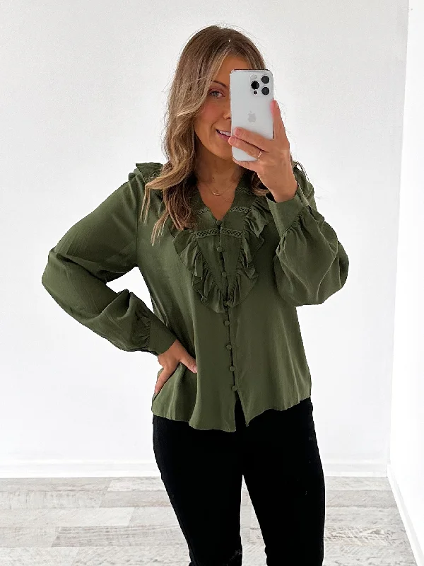 Amanda Blouse - Olive