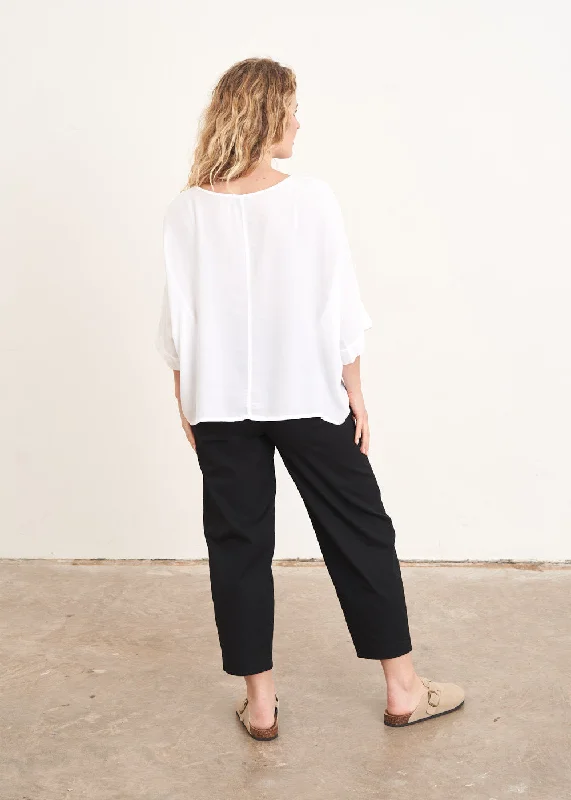 AMBROSE CREPE 3/4 SLEEVE TOP