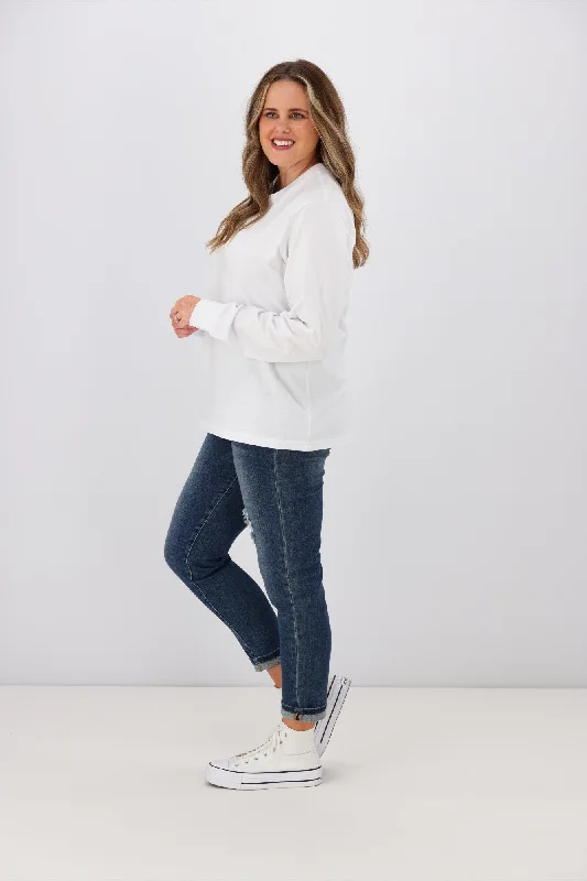 As Colour Dice Long Sleeve Tee White