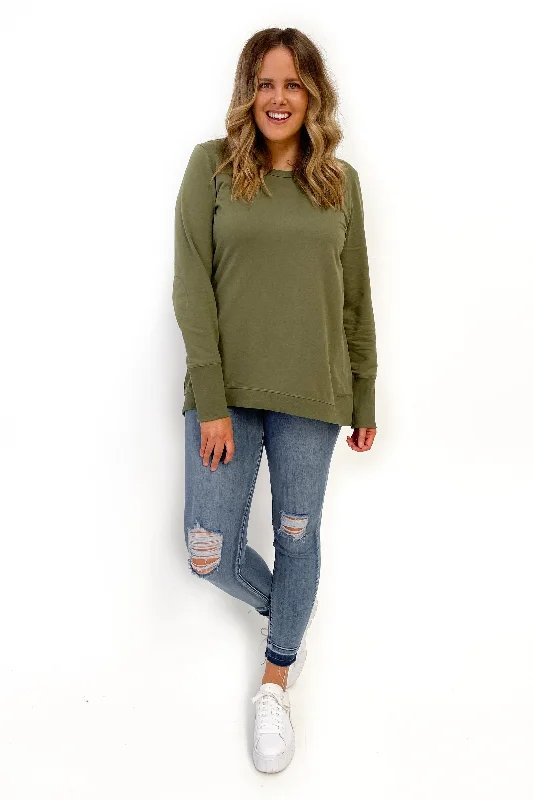 Betty Basics Dolly Sweat Khaki