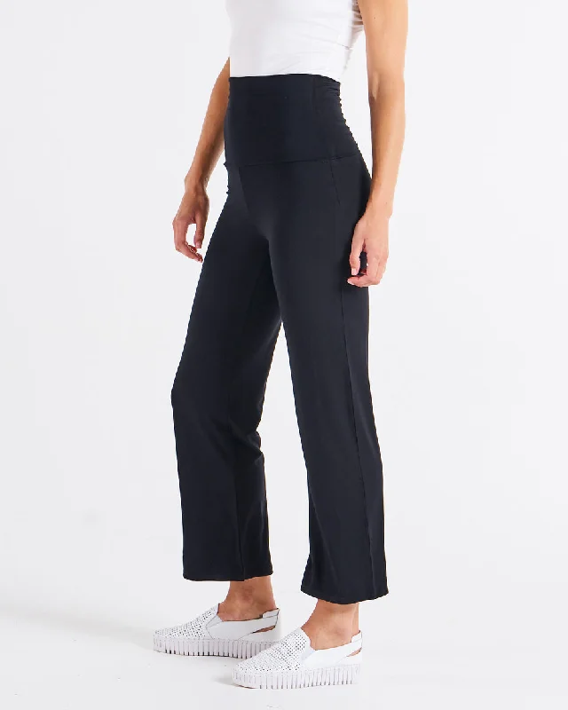 Betty Basics Houston Bamboo Relaxed Pant Black