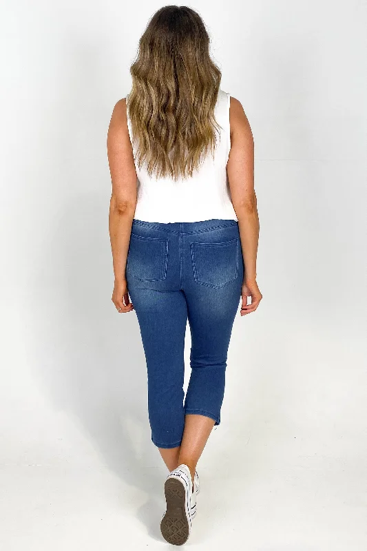 Betty Basics Jean Crop Jegging Ash Blue