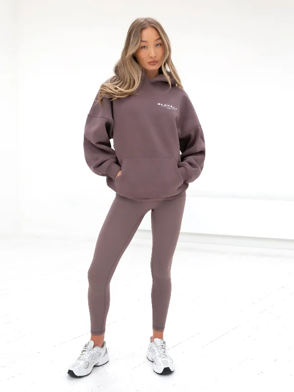 Active Studios Oversized Hoodie - Mauve Brown