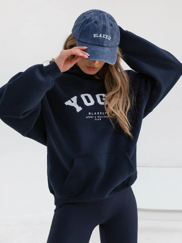 Yoga Oversized Hoodie - Navy