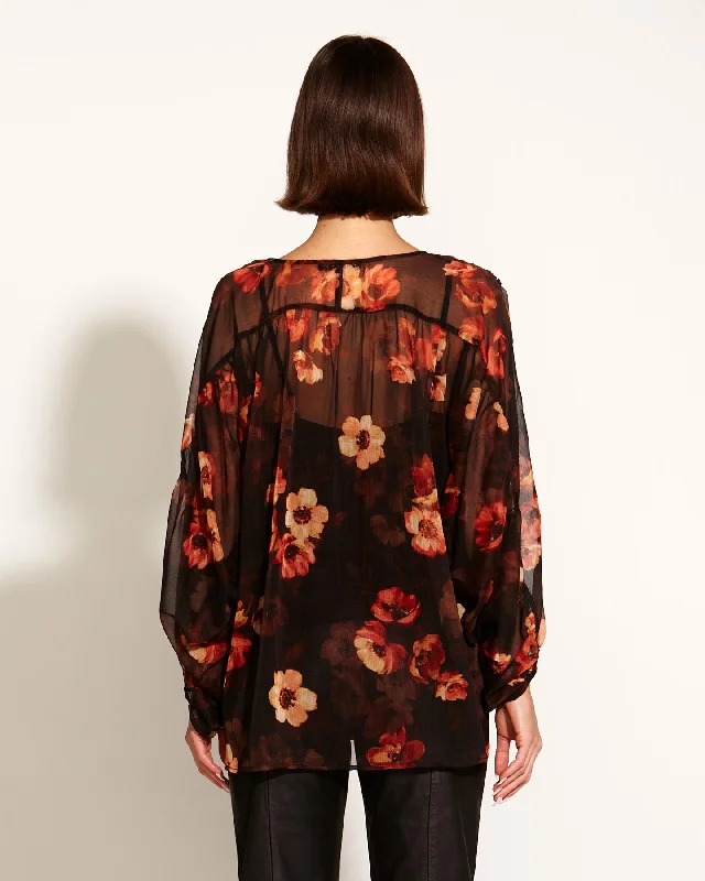 Bloom Batwing Sleeve Shirt - Rose Dust Floral