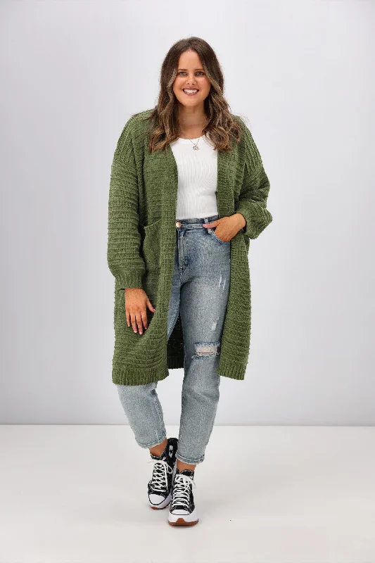 Boho Australia Rosario Cardigan Khaki