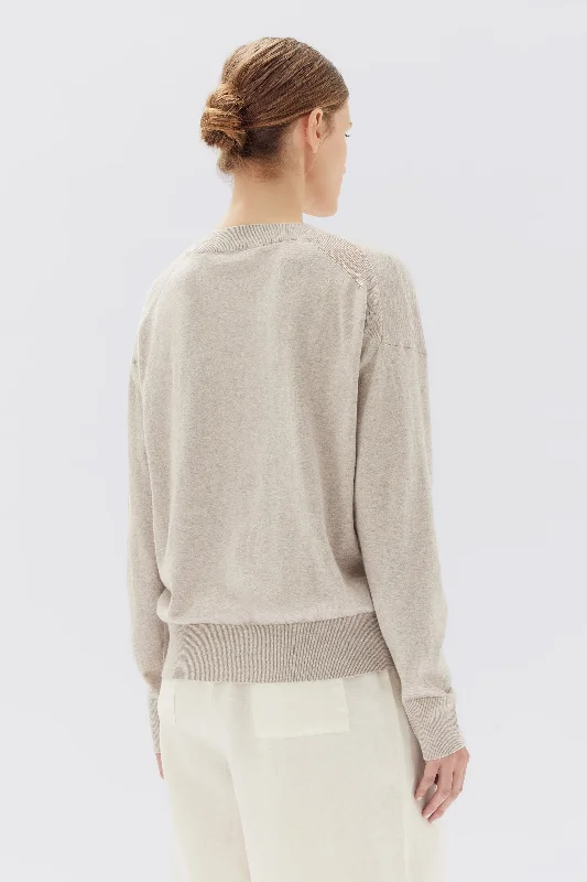 Cotton Cashmere Lounge Sweater