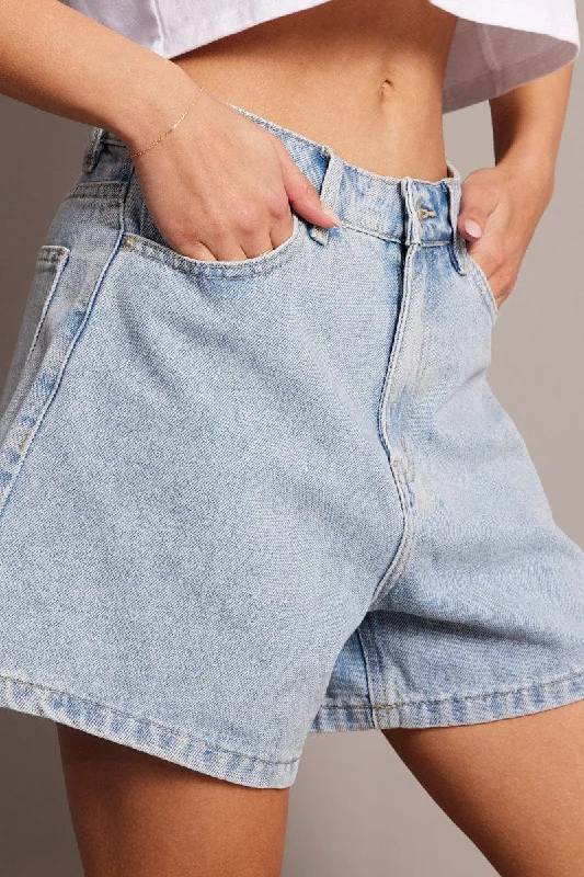 Denim Mom Denim Short High Rise