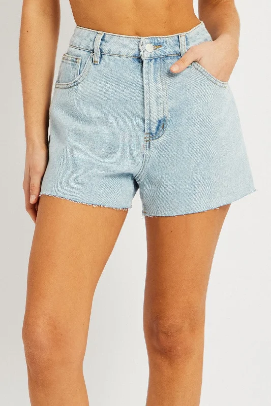 Denim Relaxed Short High Rise