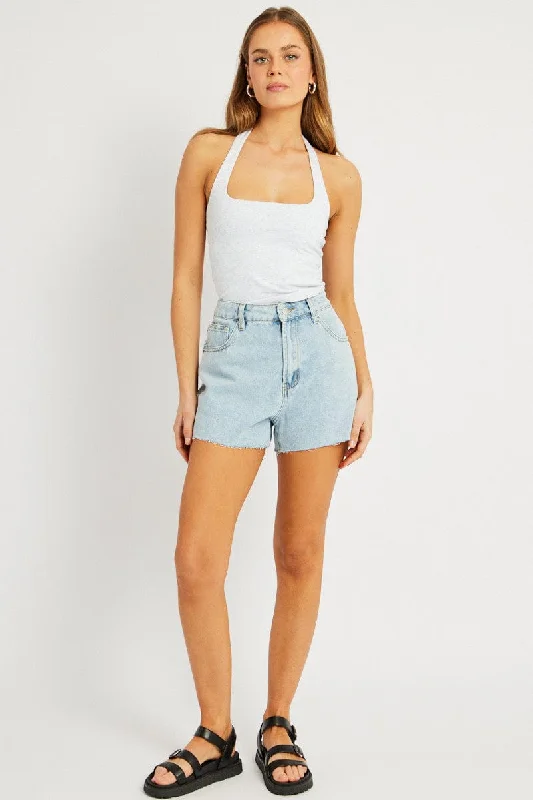 Denim Relaxed Short High Rise