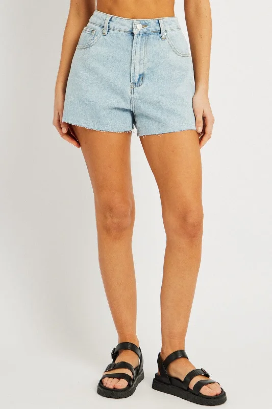 Denim Relaxed Short High Rise