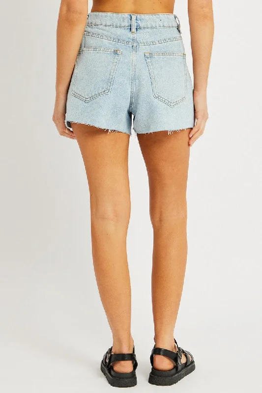 Denim Relaxed Short High Rise