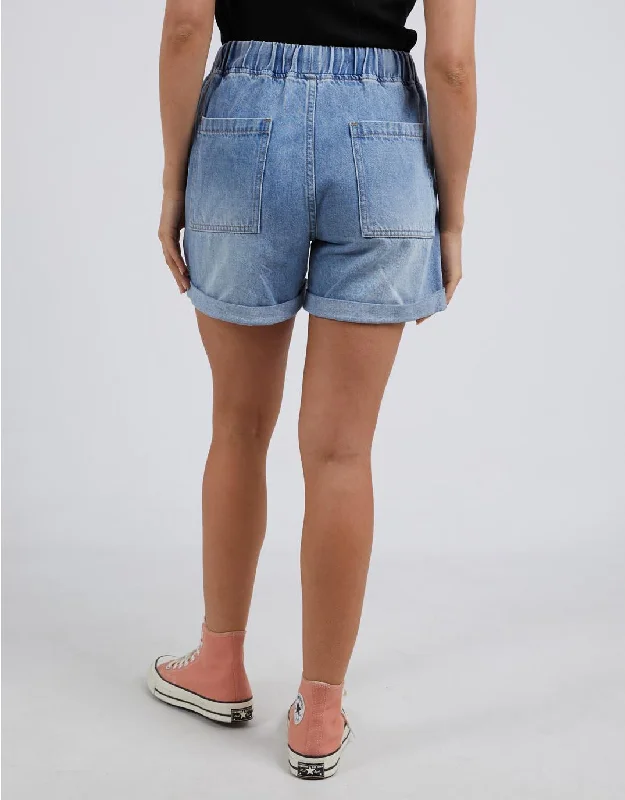 Emma Relaxed Denim Short - Blue