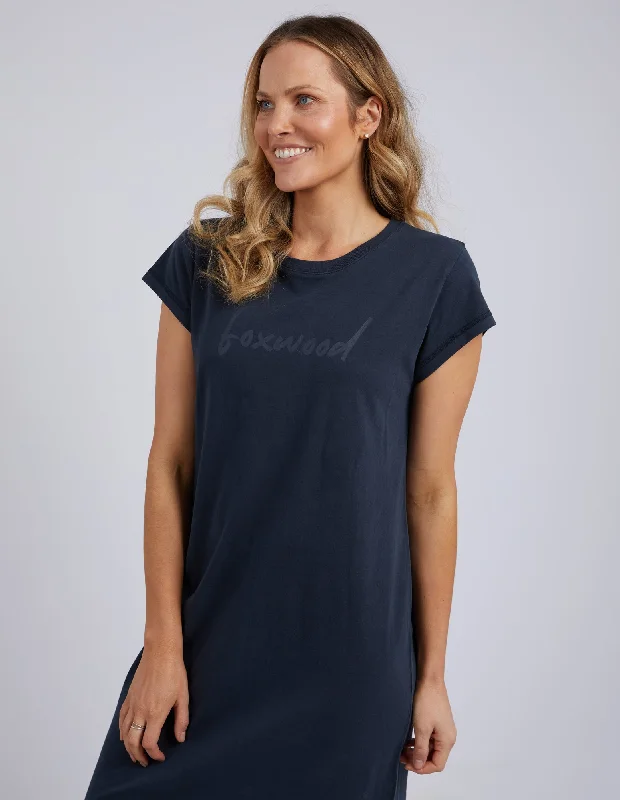 Foxwood Signature Tee Dress Navy