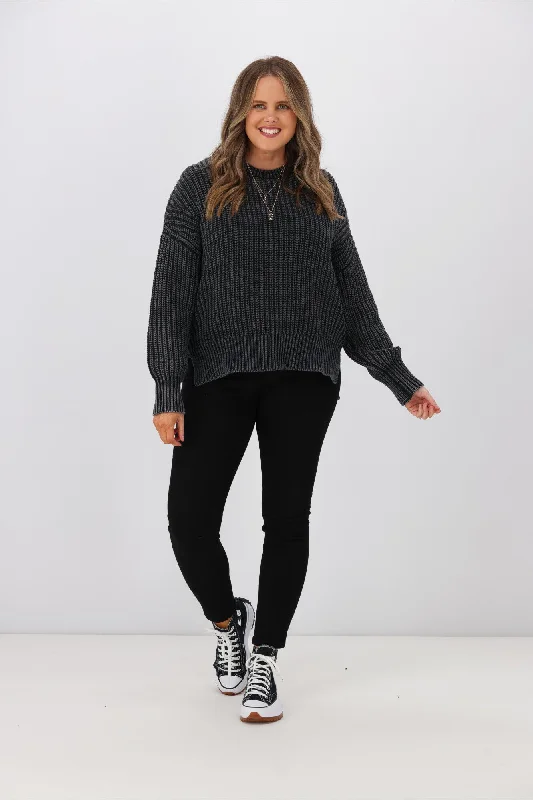 Foxwood Winnie Knit Crew Black