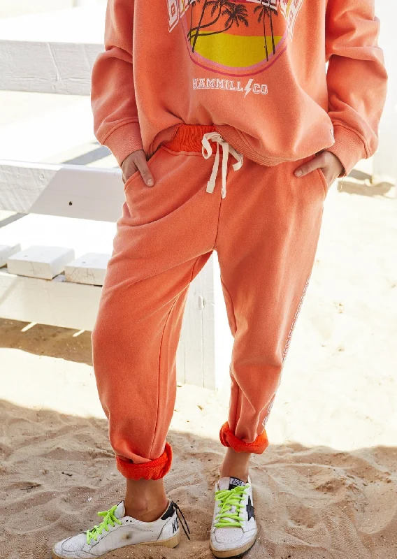 Hammill + Co Beach Vintage Track Pant Orange