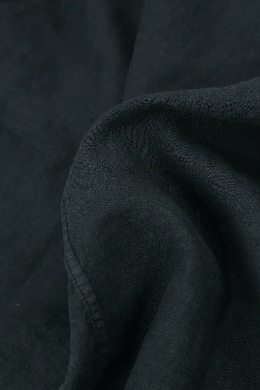 Hooded Oversized Graphite Linen Jacket