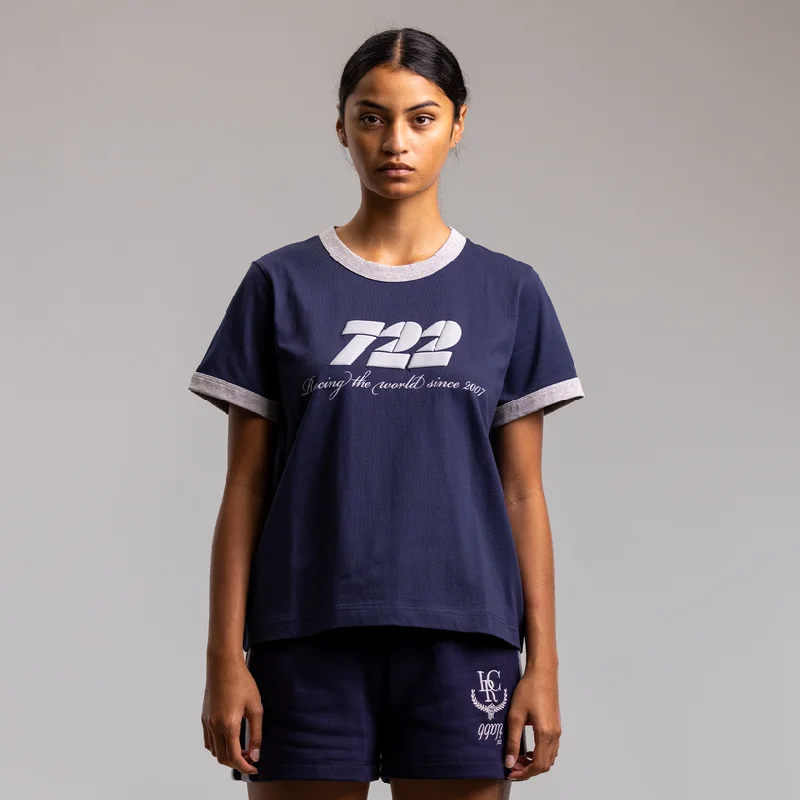 Ilabb Athletic Oversized Block Tee Navy