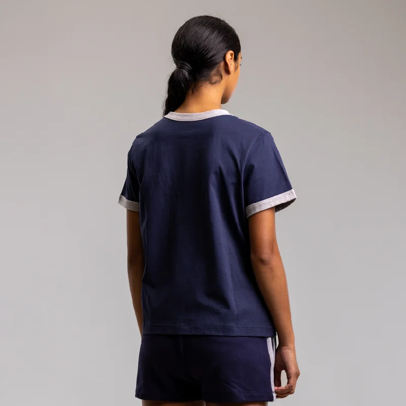 Ilabb Athletic Oversized Block Tee Navy