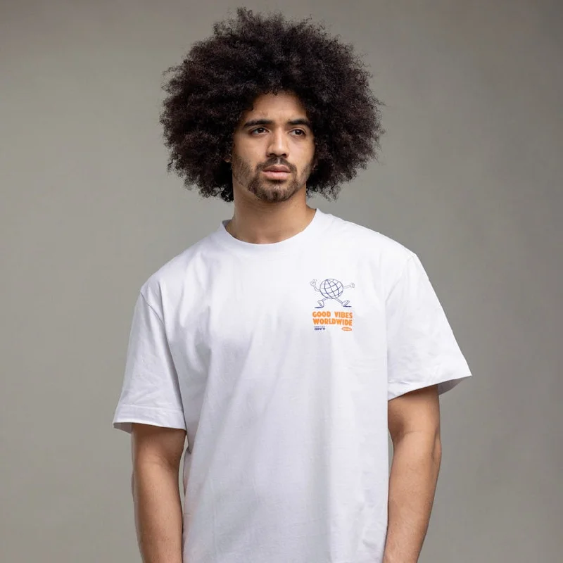 Ilabb Mens Vibes Block Tee White