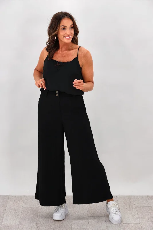 Iris Maxi Sarah Linen Pants Black