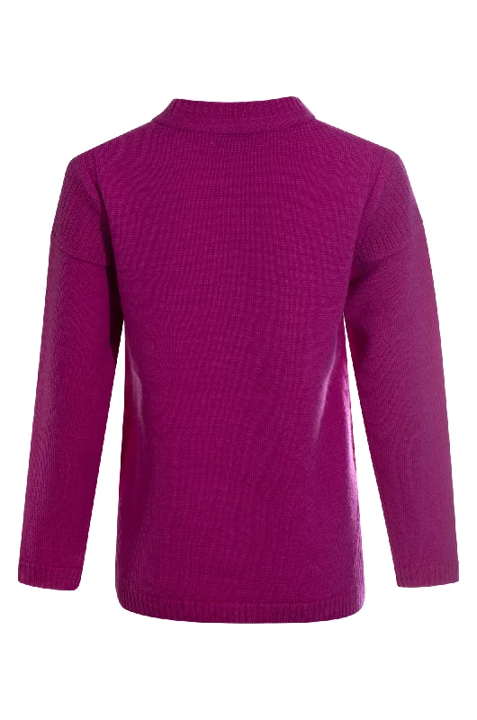 100% Wool Jumper | MAGENTA | 9010ZZ