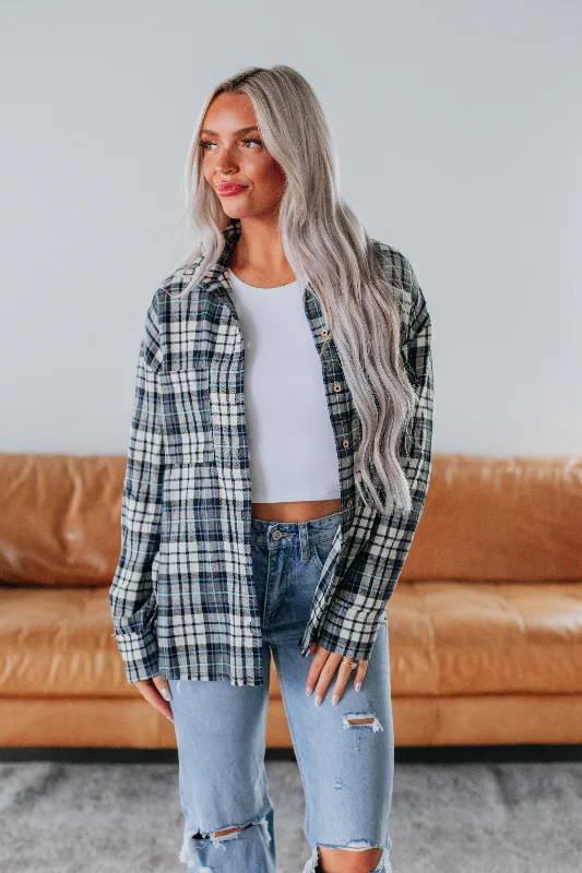 Kerry Flannel Top - Ivory Mix