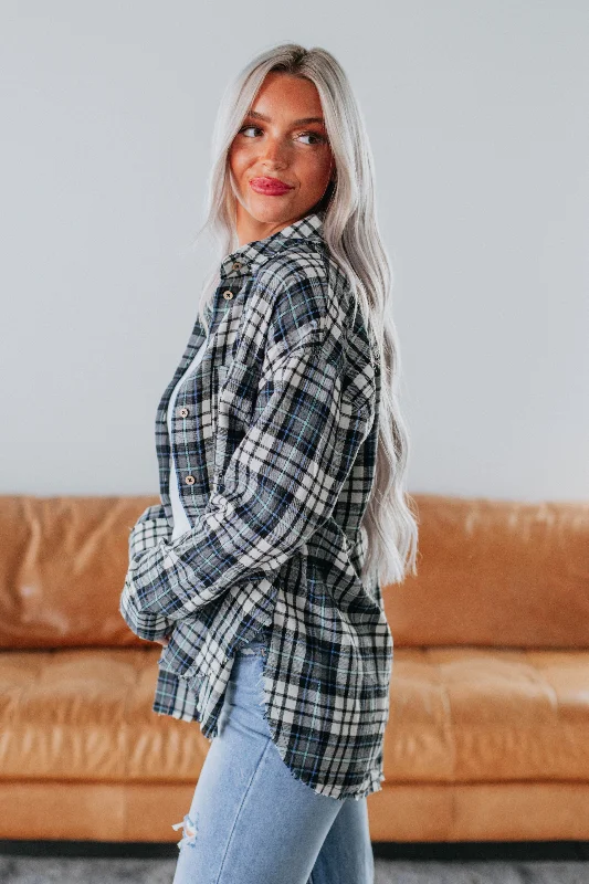 Kerry Flannel Top - Ivory Mix