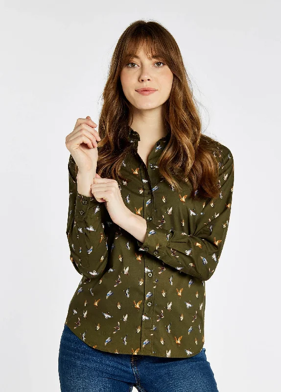 Jasmine Printed Shirt - Olive