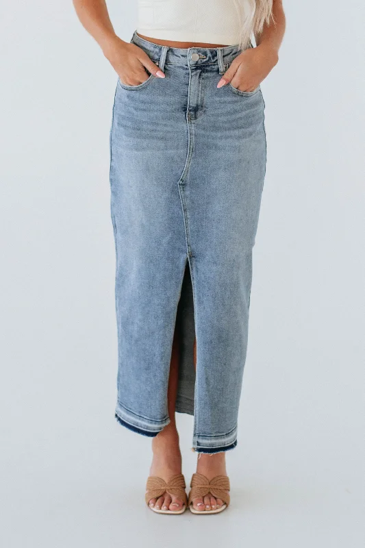 Landry Risen Denim Skirt