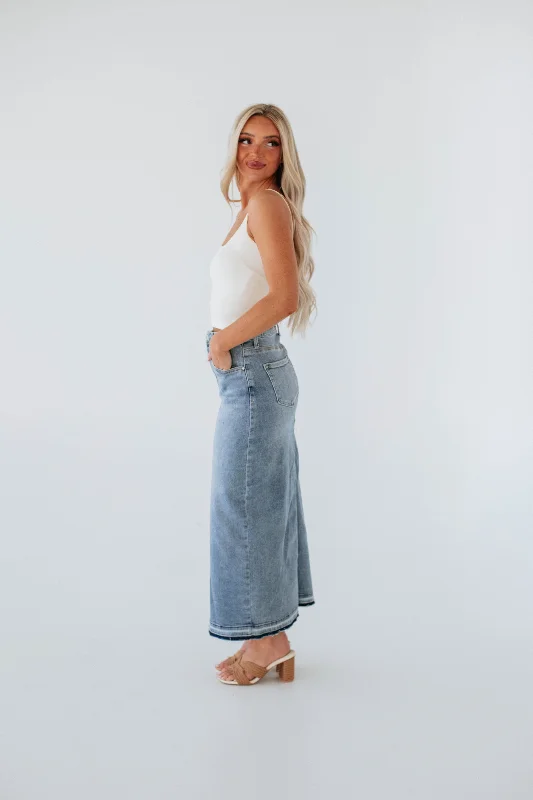 Landry Risen Denim Skirt