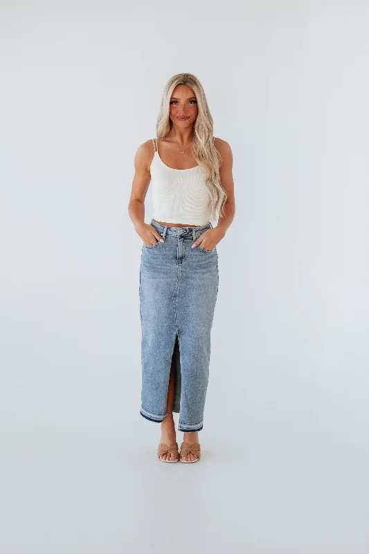 Landry Risen Denim Skirt