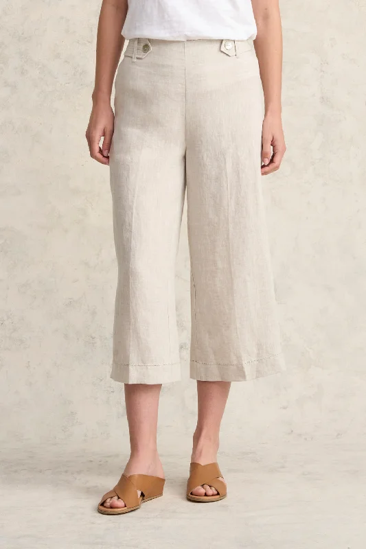 Linen Culotte - Natural Cross Dye