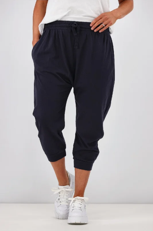 Little White Lie 3/4 Flow Pant Navy