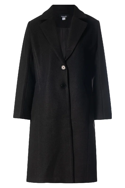 Fully lined Long Coat | Black | 8022ZZ