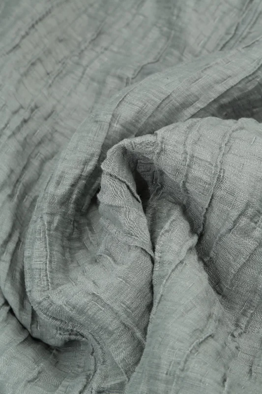 Loose Sage Silk Linen Shirt