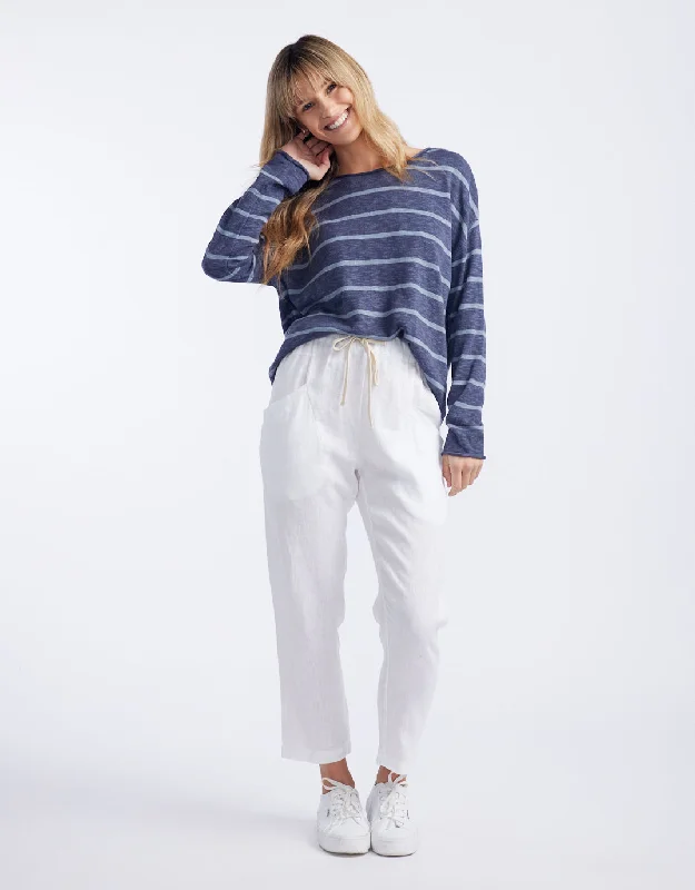 Luxe Linen Pants - White