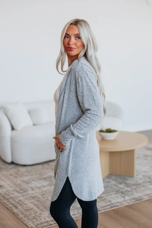 Lynlee Cardigan - Heather Grey