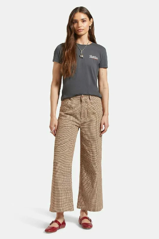 Margo Cropped 5-Pocket Pant - Whitecap/Pine Houndstooth